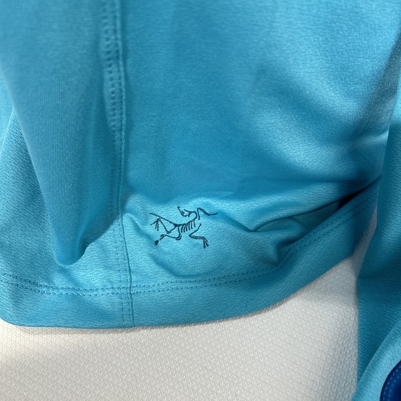 Arc'teryx Performance 1/4 Zip Women's Lightweight Pullover Base Layer Blue Sz XL - Picture 3 of 10